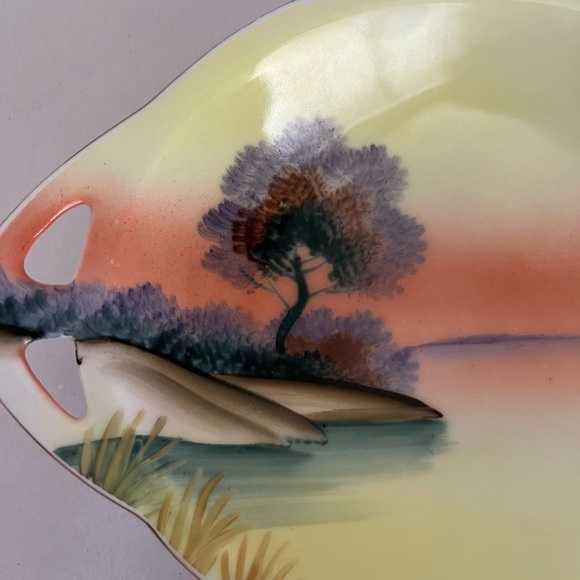 Meito China Hand Painted Frank J Donahue Made In Japan Dish - Picture 2 of 7